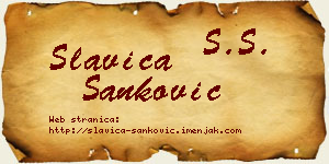 Slavica Sanković vizit kartica